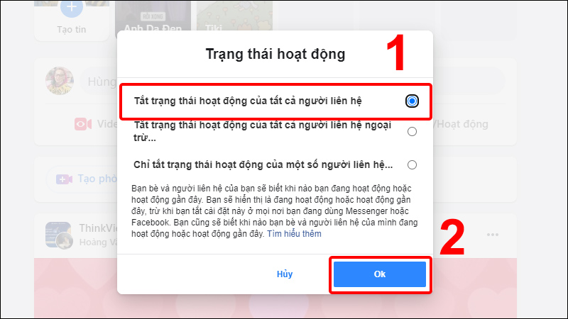 tat trang thai online tren facebook tren may tinh congngheaz 2