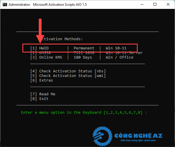 cach active win 11 bang ky thuat so congngheaz