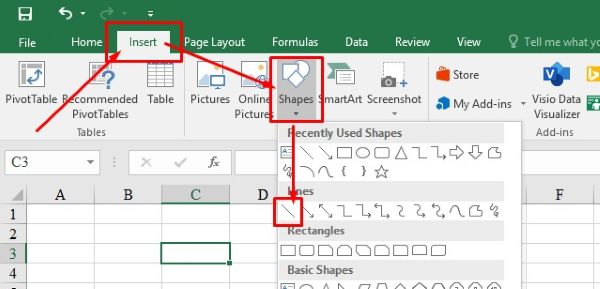 cach gach cheo o trong excel congngheaz 2