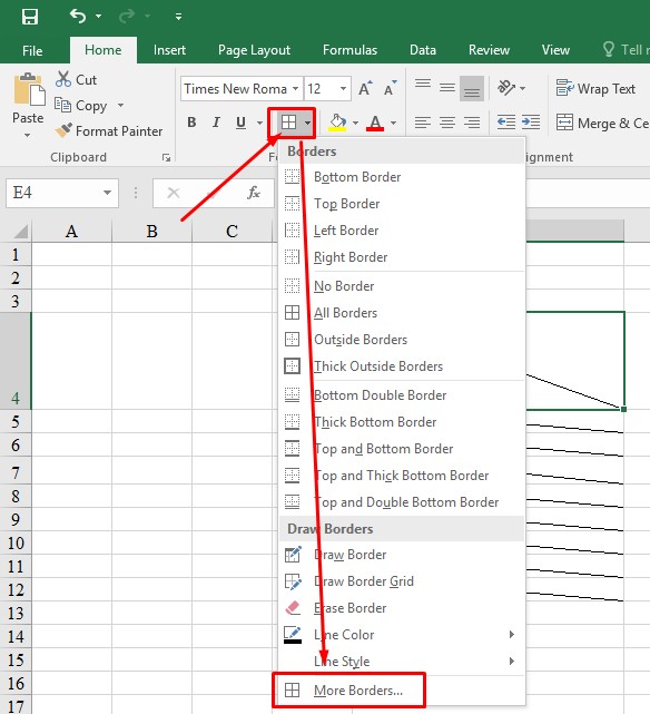 cach gach cheo o trong excel congngheaz 3