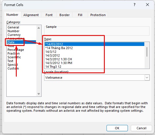 dinh dang ngay thang nam trong excel congngheaz 2