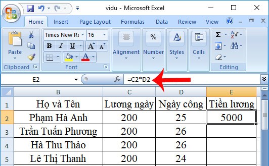 ham nhan trong excel congngheaz 3